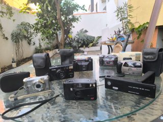 Lote de 5 cámaras vintage y compactas