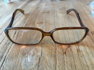 Vintage Giorgio Armani Tortoise/Brown Rectangular