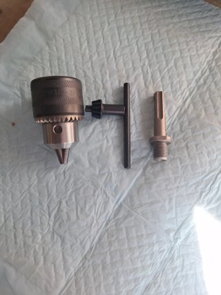 Mandril adaptador con llave y eje