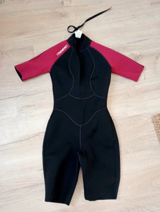 Neopreno Mujer Tribord Negro y Rojo