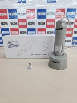Microscopio USB 200X para piel y cabello