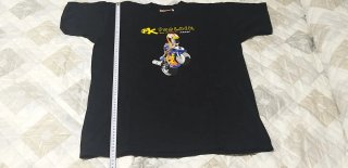 Camiseta Negra Estampada Motociclismo
