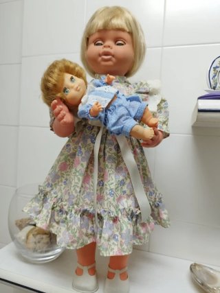 Muñeca Mamá Luchy con Bebé