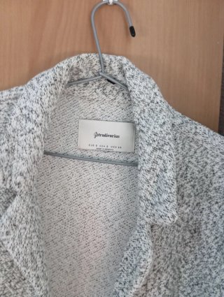 Abrigo Stradivarius Gris Talla S
