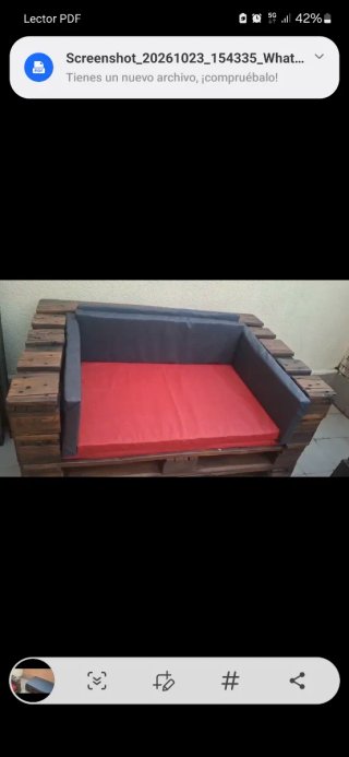 Set de 2 Bancos y Mesa de Palet Recogida Parla