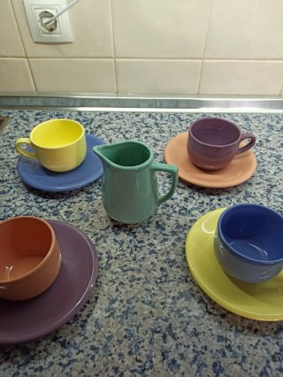 Juego de Café Multicolor
