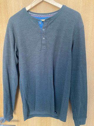 Camiseta Manga Larga Hombre /verde oliva talla M