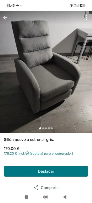 Sillón Gris