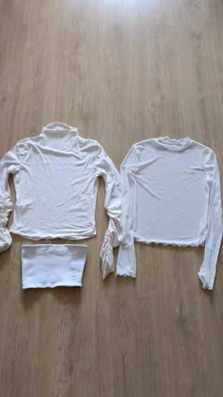 Lote de 3 prendas blancas de mujer