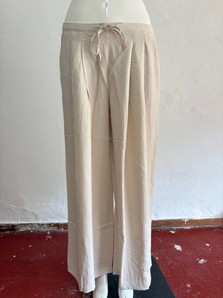 Pantalón Palazzo Beige Talla L