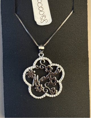 Colgante MAMÁ de Plata de Ley 925