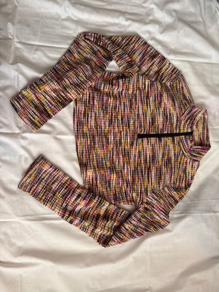 Camiseta Manga Larga Multicolor Mujer
