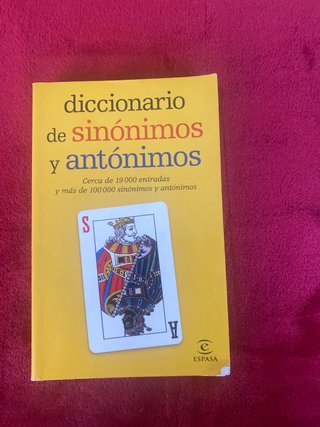 Diccionario de sinónimos y antónimos