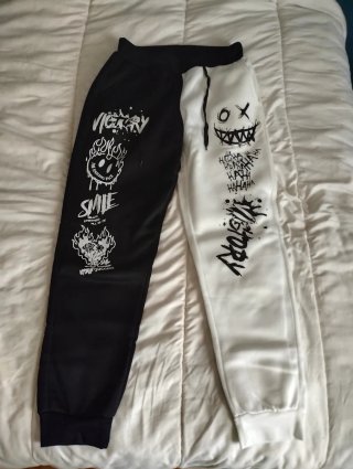 Pantalones de chándal bicolor
