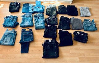 Lote de 20 vaqueros skinny, talla 36 y 38