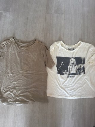 Lote de 2 Camisetas Grupos de Música