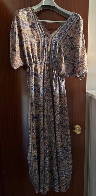 Vestido largo estampado