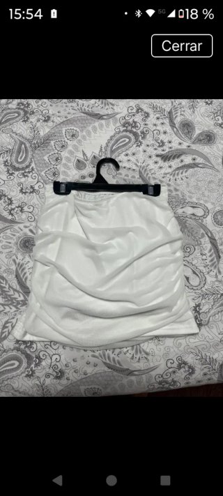 Falda Blanca Corta