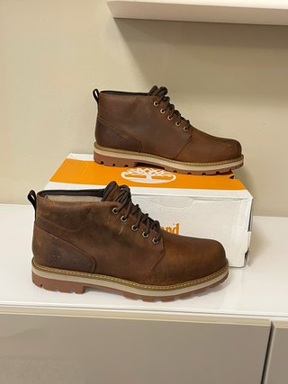 Stivaletti Timberland in pelle marrone taglia 46