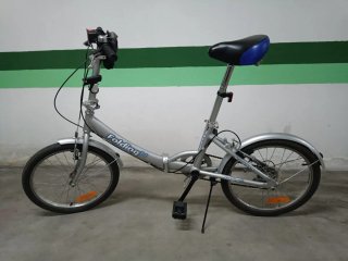 Bicicleta Plegable 20 Pulgadas Gris