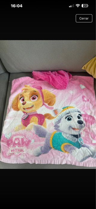 Poncho de Baño Patrulla Canina de 24 a 36 meses