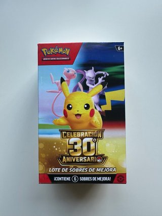 Lote de 6 Sobres Pokémon 30 Aniversario