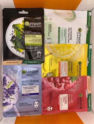 Mix Pack 5 Mascarillas Faciales Garnier SkinActive