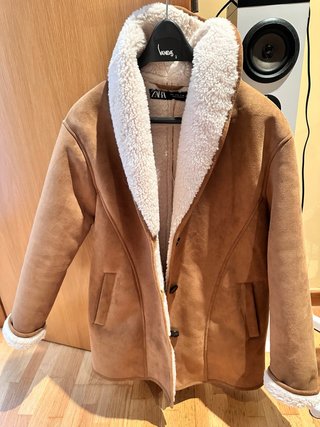 Chaqueta Zara Ante y Borreguillo