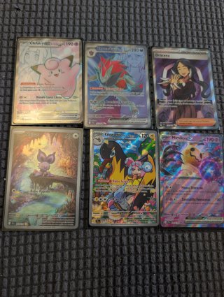 Lote de 6 Cartas Pokémon