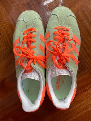 Zapatillas Adidas Gazelle Verde y Naranja