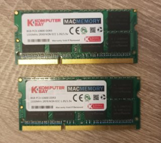 2 Módulos RAM DDR3 8GB (16GB Total)