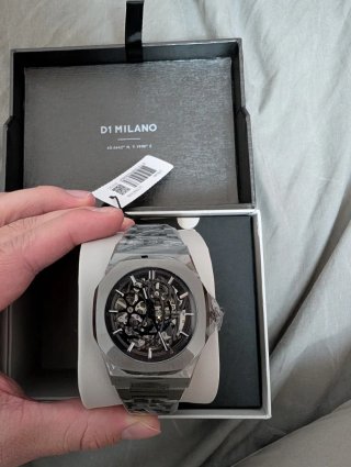 Reloj D1 Milano Skeleton Plateado