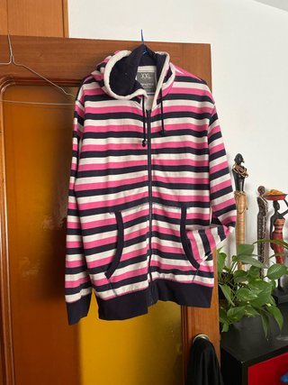 Chaqueta-sudadera a rayas Talla XXL