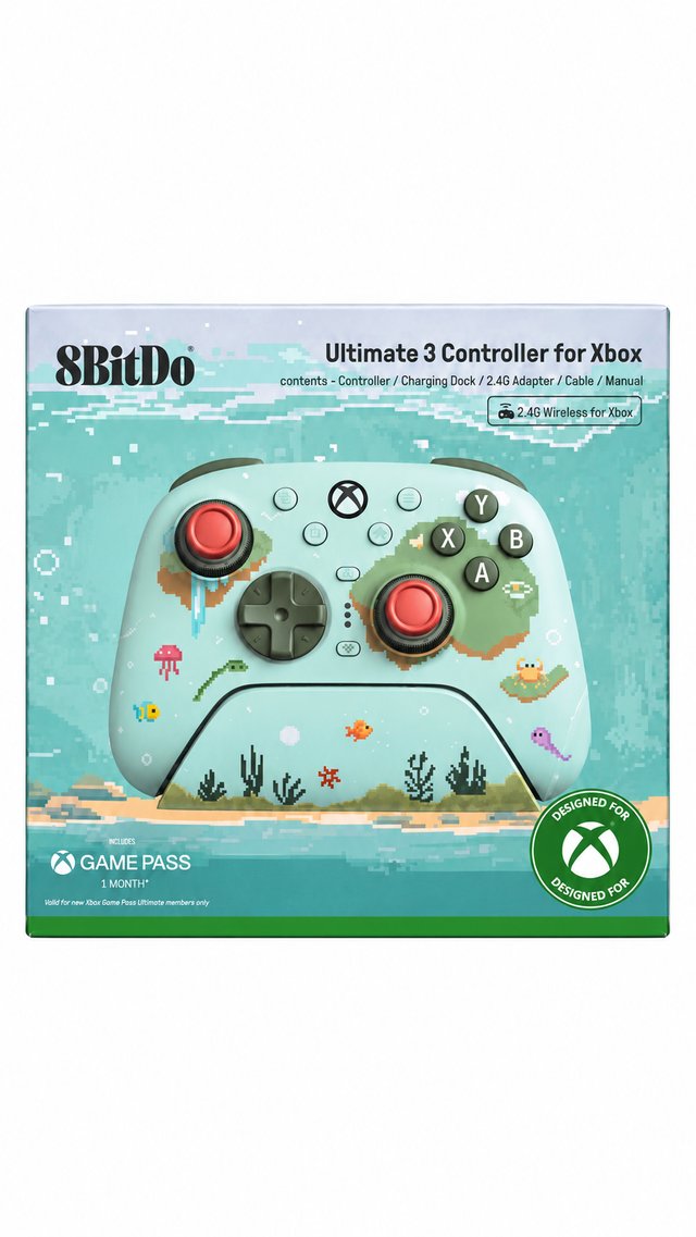 Controller 8BitDo Ultimate 3 Xbox Mossy Lagoon nuovo