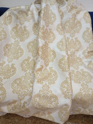 DAMASCO BLANCO Y DORADO