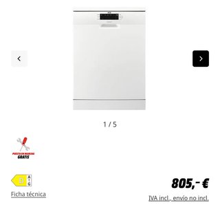 Lavavajillas AEG Blanco (Averiado)