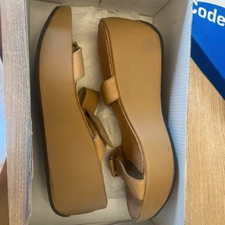 Sandalias de Plataforma Frank Color Camel