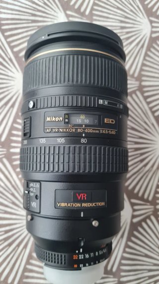 Objetivo Nikon AF VR Nikkor 80-400mm (Roto)