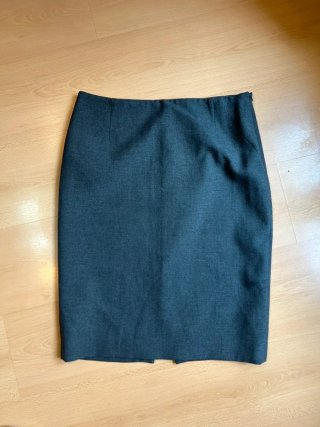 Falda Zara Gris Talla L