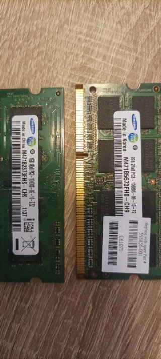 Memoria RAM DDR3 para Portátil 3GB (2+1)