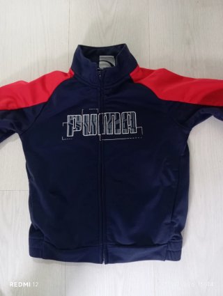 Chaqueta de chándal Puma azul y roja