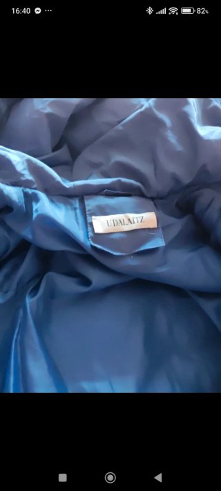 Plumífero azul UDALAITZ
