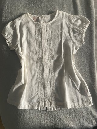 Camisa de vestir blanca para niña