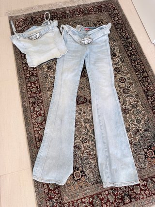 Conjunto Diesel Denim Top y Pantalón Bootcut