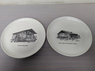 Ocasión Lote de 2 Platos Decorativos con Caseríos