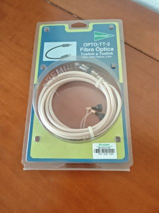 Cable Fibra Óptica Toslink a Toslink 2m Precintado