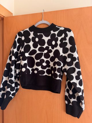 Jersey Oversize con Estampado de Flores