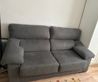Sofá de 3 plazas gris oscuro