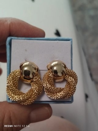 Pendientes Chapados en Oro