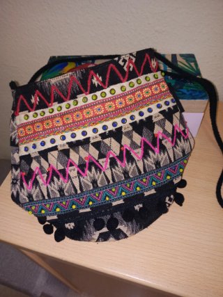 Bolso Bandolera Étnico Multicolor